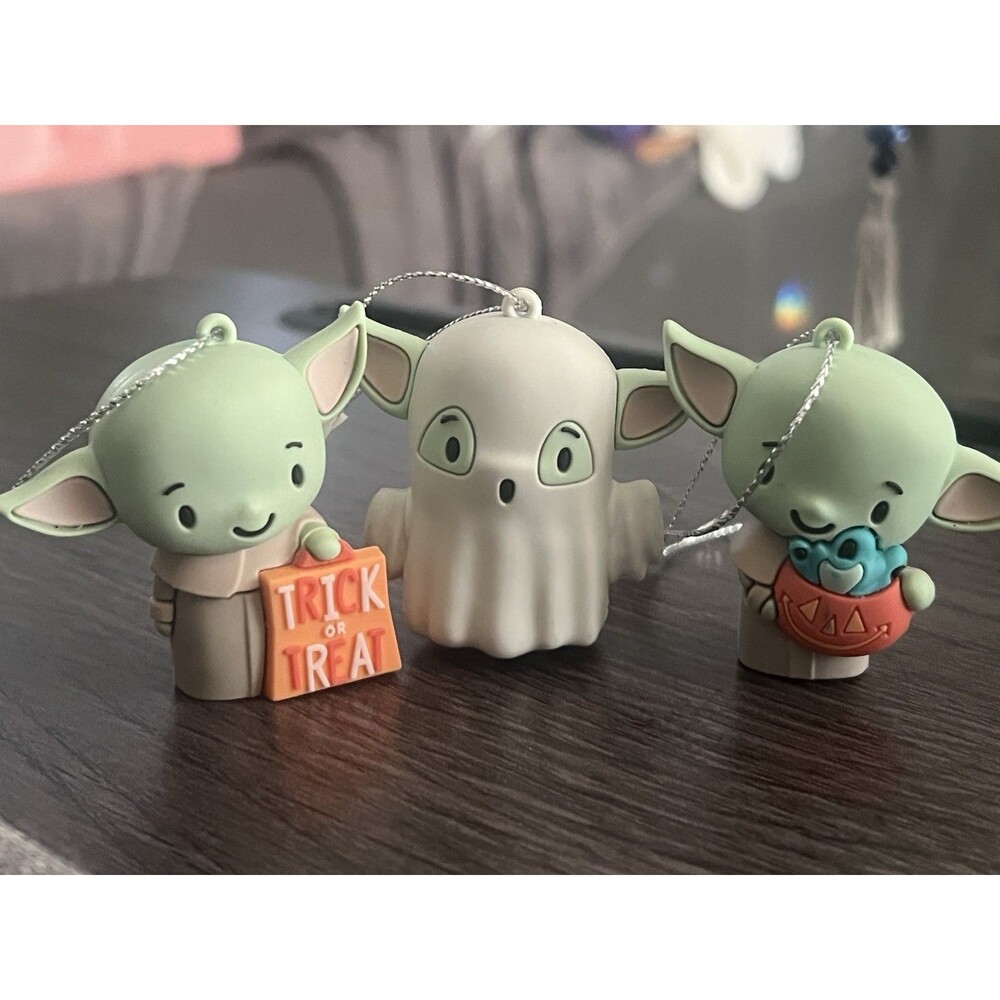 Hallmark Star Wars Grogu Halloween Mystery Ornaments Series 4 Lot of 3